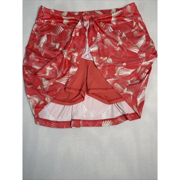 Greg Norman Pull On Stretch Pockets Golf Skort Skirt Mirage Flare Large - Picture 3 of 8